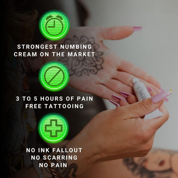 Set of 5 Painless Tattoo Numbing Cream 10g each