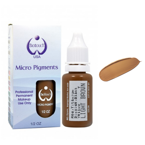 Biotouch Micropigment LIGHT BROWN Permanent Makeup 15ml