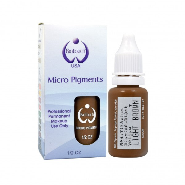 Biotouch Micropigment LIGHT BROWN Permanent Makeup 15ml