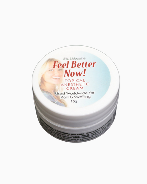 Feel Better Now Topical Analgesic Cream Tattoo Microblading Anesthetic Pain relief 15 gm JAR