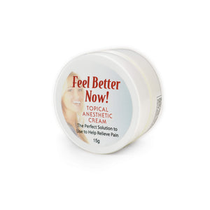 Feel Better Now Topical Analgesic Cream Tattoo Microblading Anesthetic Pain relief 15 gm JAR