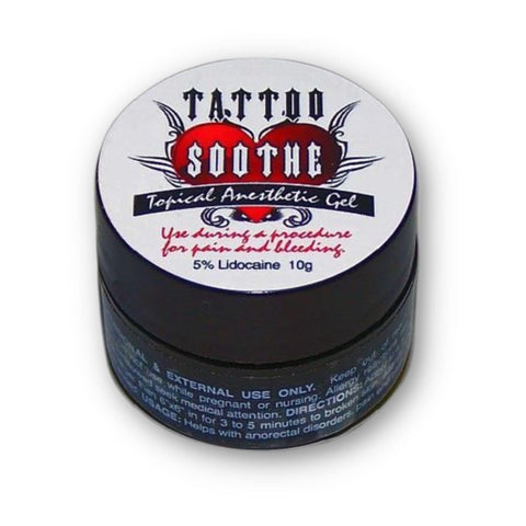 Tattoo Soothe Topical Analgesic Numbing Gel Tattoo Microblading Anesthetic Pain relief 10 gm JAR